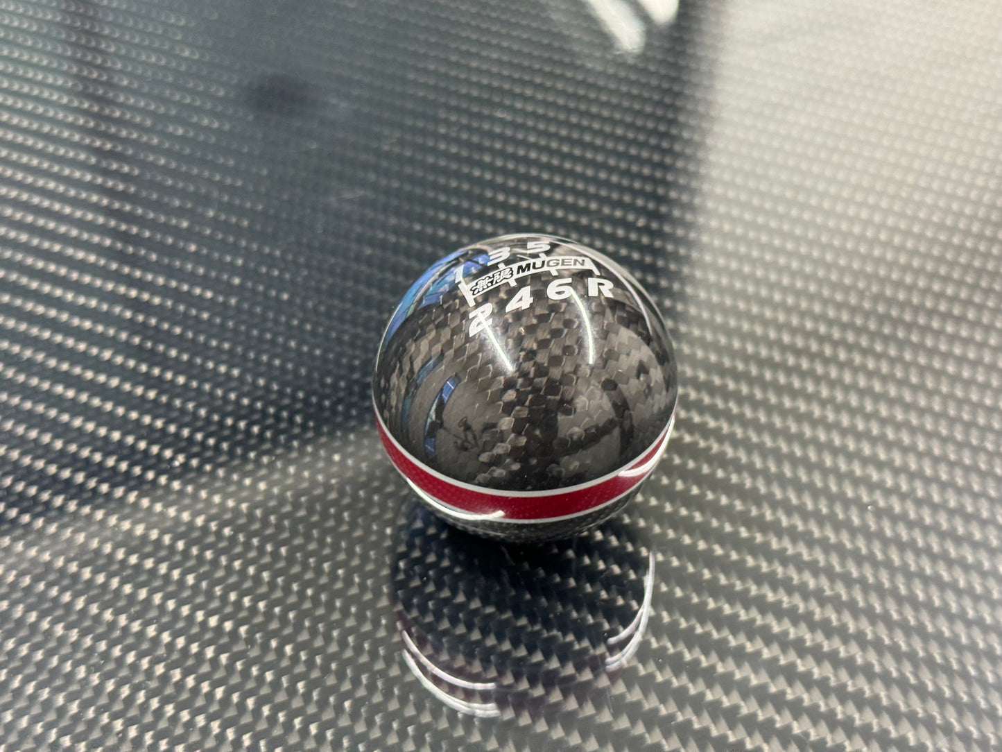 Mugen Carbon Fiber Spherical Shift Knob - 6MT (Used)